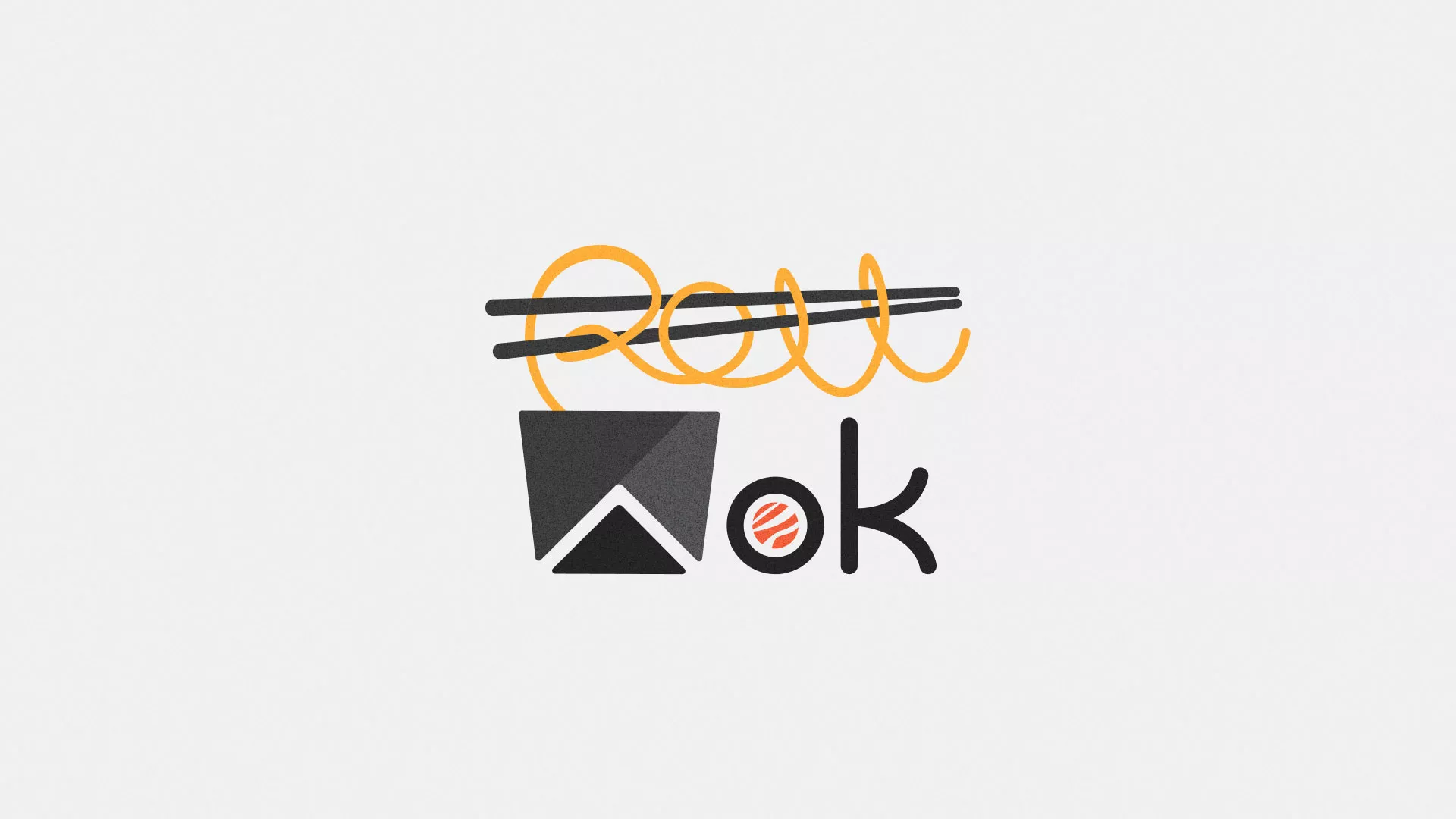 Разработка логотипа в Лангепасе для суши-бара «Roll Wok Club»