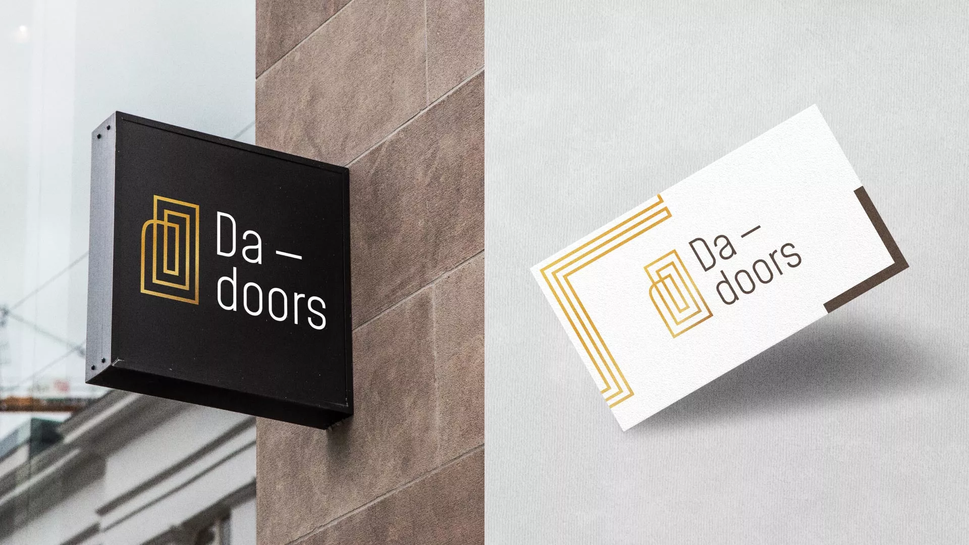 Разработка логотипа для компании «DA-DOORS» в Лангепасе